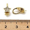 Star Rack Plating Brass Micro Pave Cubic Zirconia Pendant Bails KK-S397-15A-G-3