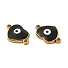 201 Stainless Steel Enamel Connector Charms STAS-P320-14G-3