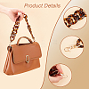 Leopard Print Pattern Acrylic Curb Chain Bag Handles FIND-WH0120-03A-3