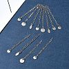 12Pcs 4 Styles 304 Stainless Steel Chain Extender FIND-FS0002-96B-8