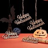 Word Happy Halloween Blank Wooden Cutouts Ornaments WOOD-L010-01-5