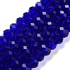 Handmade Imitate Austrian Crystal Faceted Rondelle Glass Beads X-G02YI0C4-1