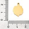 304 Stainless Steel Enamel Pendants STAS-Q338-01G-3