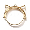 Alloy Open Back Bezel Pendants PALLOY-I223-06LG-1