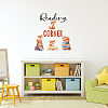 Translucent PVC Self Adhesive Wall Stickers STIC-WH0015-077-4