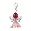 Angel Acrylic & Glass Pearl Pendant Decorations X2-HJEW-JM02364-02-4