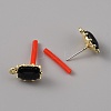 Alloy Rhinestone Stud Earrings FIND-WH0120-25C-02-2