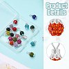 24Pcs 12 Colors Handmade Polymer Clay Rhinestone Pendants PALLOY-SW0026-02-3