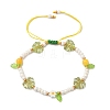Glass Seed Beads & Lampwork Beads Braided Bead Bracelets for Women BJEW-MZ00212-01-2