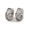 Brass Micro Pave Cubic Zirconia Beads KK-A270-02B-P-1