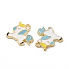 Alloy Enamel Pendants ENAM-M052-07G-A-3