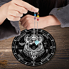 CREATCABIN 1Pc Chakra Gemstones Dowsing Pendulum Pendants FIND-CN0001-15A-7