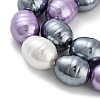 Electroplated Shell Pearl Beads Strands BSHE-H110-01-5