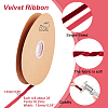 Single Face Velvet Ribbons OCOR-WH0080-14B-02-2