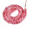Crackle Transparent Glass Beads Strands X1-GLAA-N062-6mm-09-2