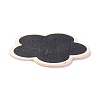 Flower Wooden Mini Chalkboard Signs LS-AJEW-M035-09-4