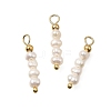 Natural Freshwater Pearl Beaded Pendants PA-CBAF2FA-05G-1