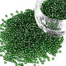 11/0 Grade A Transparent Glass Seed Beads X-SEED-Q007-F52