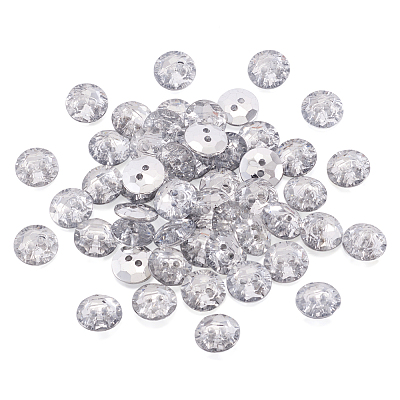 Acrylic Rhinestone Buttons X-BUTT-TAC0001-01-1
