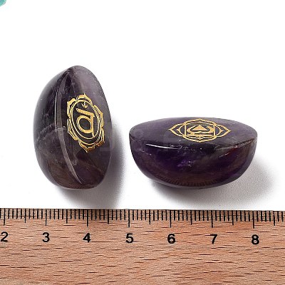 Natural Amethyst Oval Display Decorations G-F774-01E-1