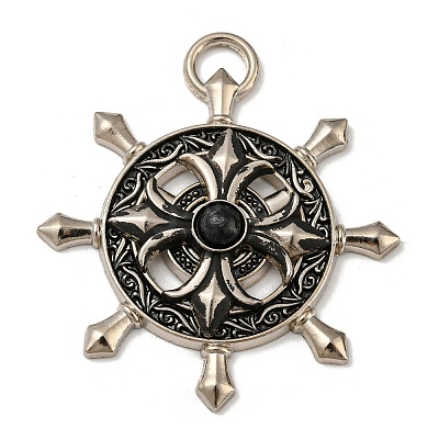Tibetan Style Alloy Pendants PALLOY-A007-03AS-1