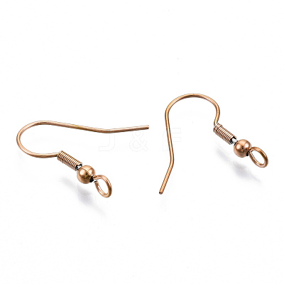 304 Stainless Steel Earring Hooks STAS-S111-003RG-1