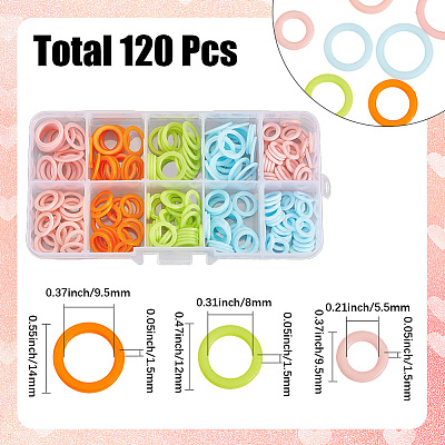 Plastic Round Rings FIND-CP0003-12C-1