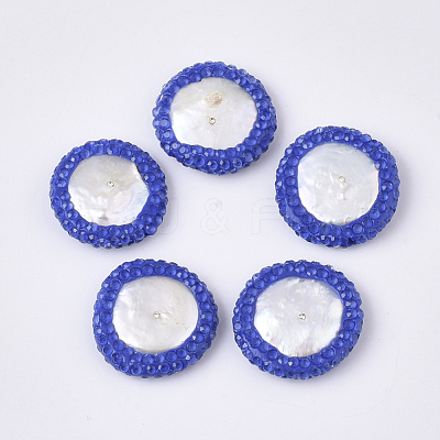 Polymer Clay Rhinestone Beads X-RB-S055-41C-1