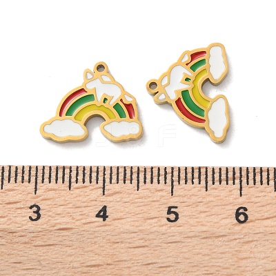 Ion Plating(IP) 304 Stainless Steel Charms STAS-M102-01K-G-1