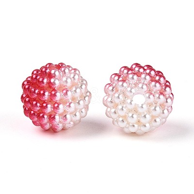 Imitation Pearl Acrylic Beads OACR-T004-15mm-10-1