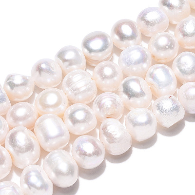 Natural Cultured Freshwater Pearl Beads Strands X1-PEAR-N013-08G-1