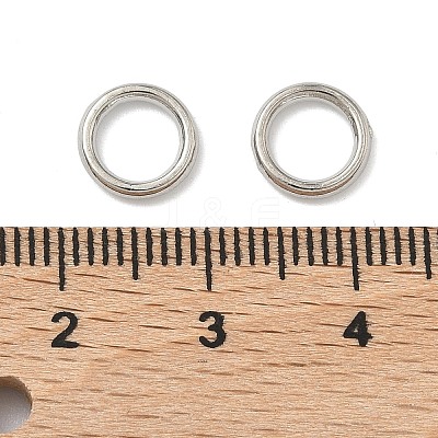 Alloy Soldered Closed Jump Rings PALLOY-H039-P-1