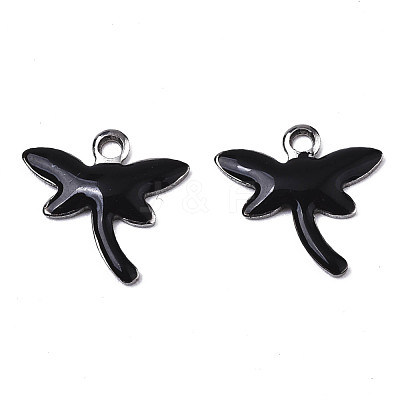 201 Stainless Steel Enamel Charms X-STAS-N088-19A-1