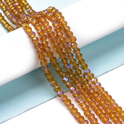 Electroplate Glass Beads Strands X1-EGLA-A034-T4mm-L01-1