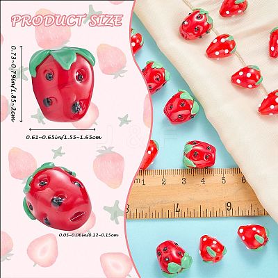 10Pcs Handmade Lampwork Beads LAMP-P-SZ0001-74-1