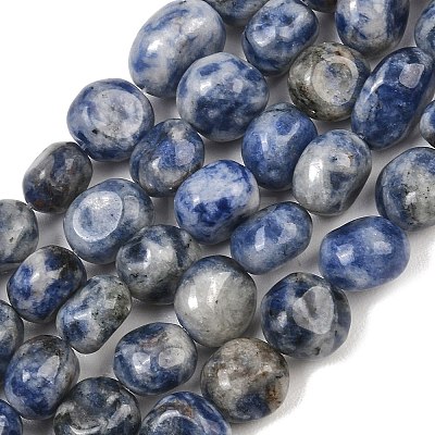 Natural Blue Spot Jasper Beads Strands GG-CBA787B-A29-1