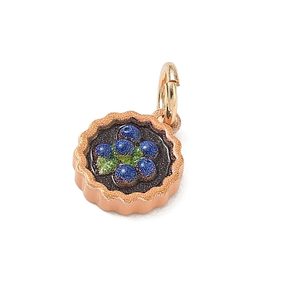 Spray Painted Brass Charms KK-CBAEB58-01D-1