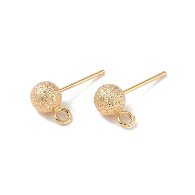 Brass Stud Earring Findings KK-R164-05B-G-1