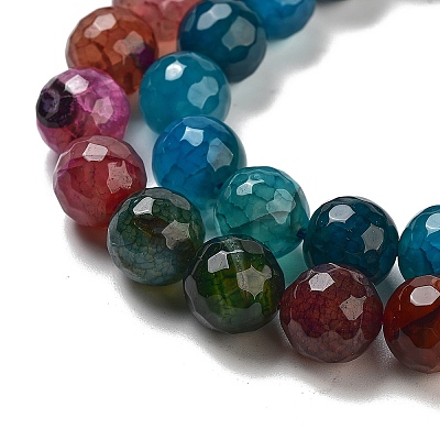Natural Agate Beads Strands G-G703-10mm-M-1