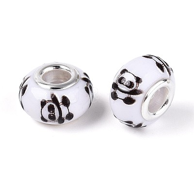 Opaque Resin European Beads RPDL-T004-01A-1