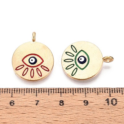 Alloy Enamel Pendants PALLOY-T092-13G-1