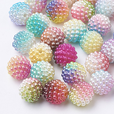 Imitation Pearl Acrylic Beads OACR-T004-12mm-M-1