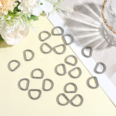 304 Stainless Steel D Rings STAS-CP0001-05A-1