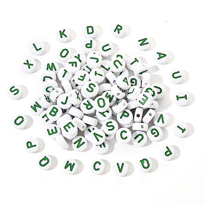Opaque White Acrylic Beads SACR-YW0001-23F-1