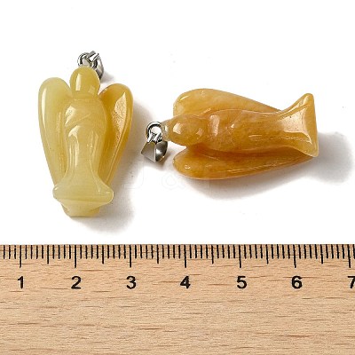 Natural Topaz Jade Pendants G-C095-03P-07-1