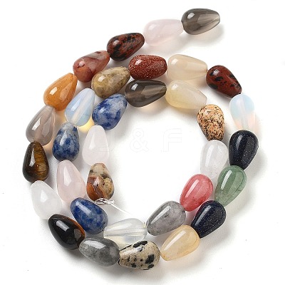 Natural & Synthetic Mixed Gemstone Beads Strands G-B106-A30-02-1