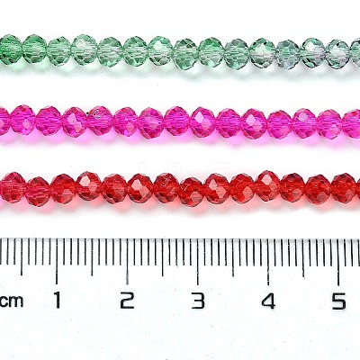 Transparent Painted Glass Beads Strands X-DGLA-A034-T3mm-A24-1