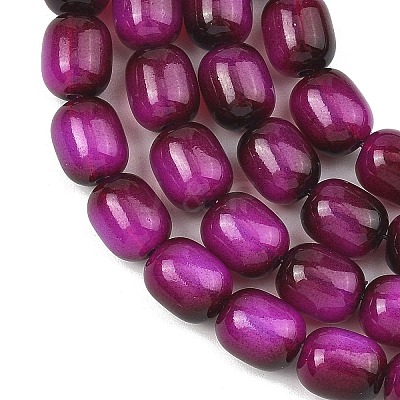 Imitation Tiger Eye Glass Beads Strands X-GLAA-H040-02D-1