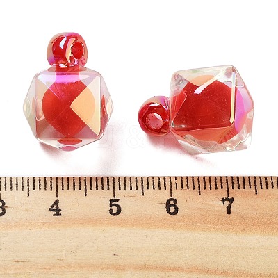 UV Plating Opaque Acrylic Pendants OACR-S142-03-1