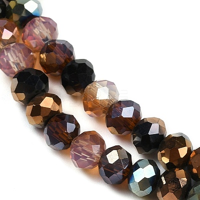 Electroplate Glass Beads Strands X-EGLA-B011-06A-6x5mm-1